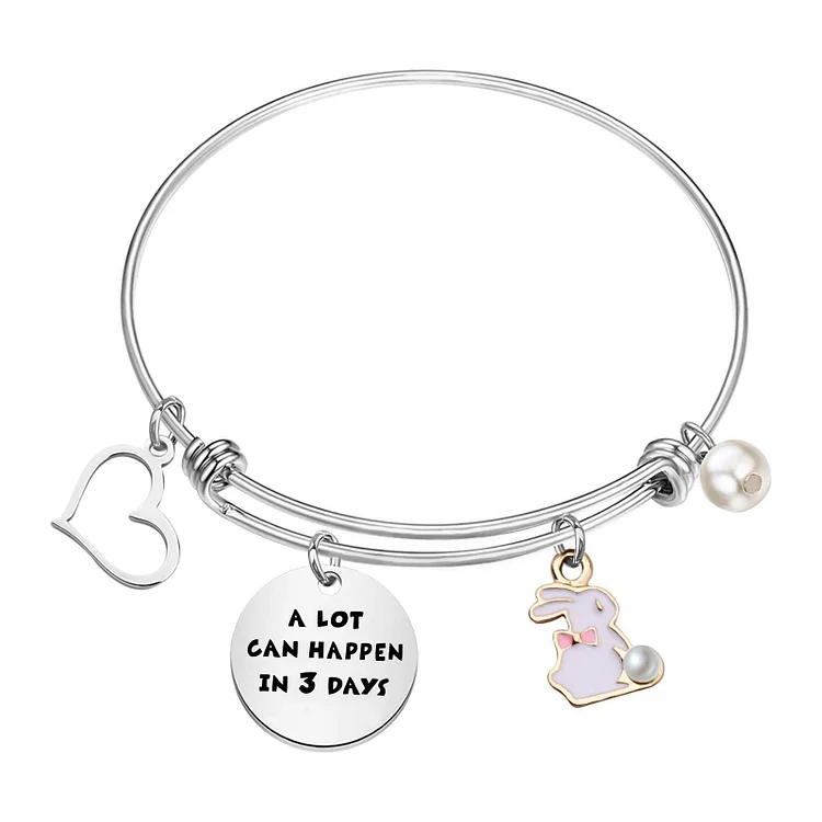A Lot Can Happen In 3 Days Easter Bunny Bracelet