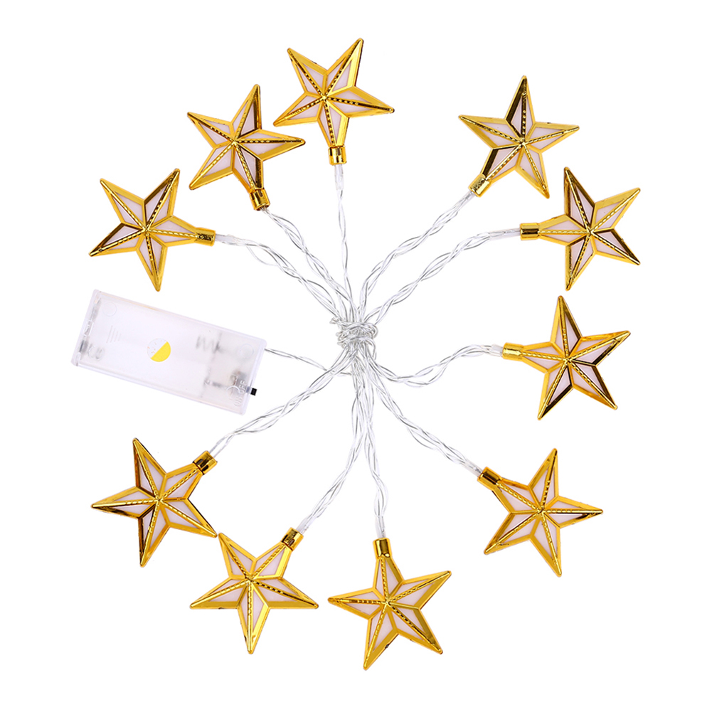 10 LED Pentastar Plastic String Ramadan Eid Mubarak Ornament-String Light, 501 Original
10 LED Pentastar Plastic String Ramadan Eid Mubarak Ornament-String Light, 501 Original