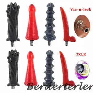 pornhint Pornhint Sex Machine 3XLR Attachment Vac-u-Lock Dildo for Sex Love Machine Accessories
