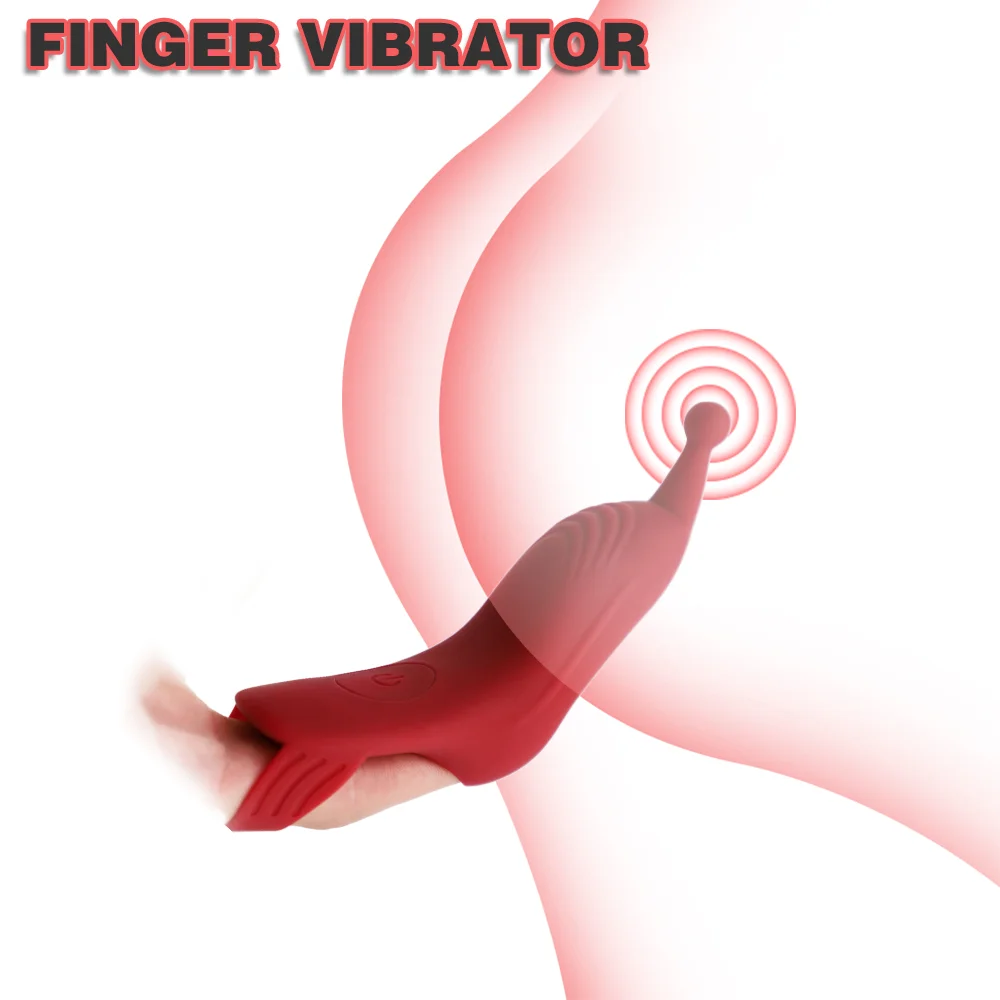 Finger Massage Vibrator G-point Masturbator - Rose Toy