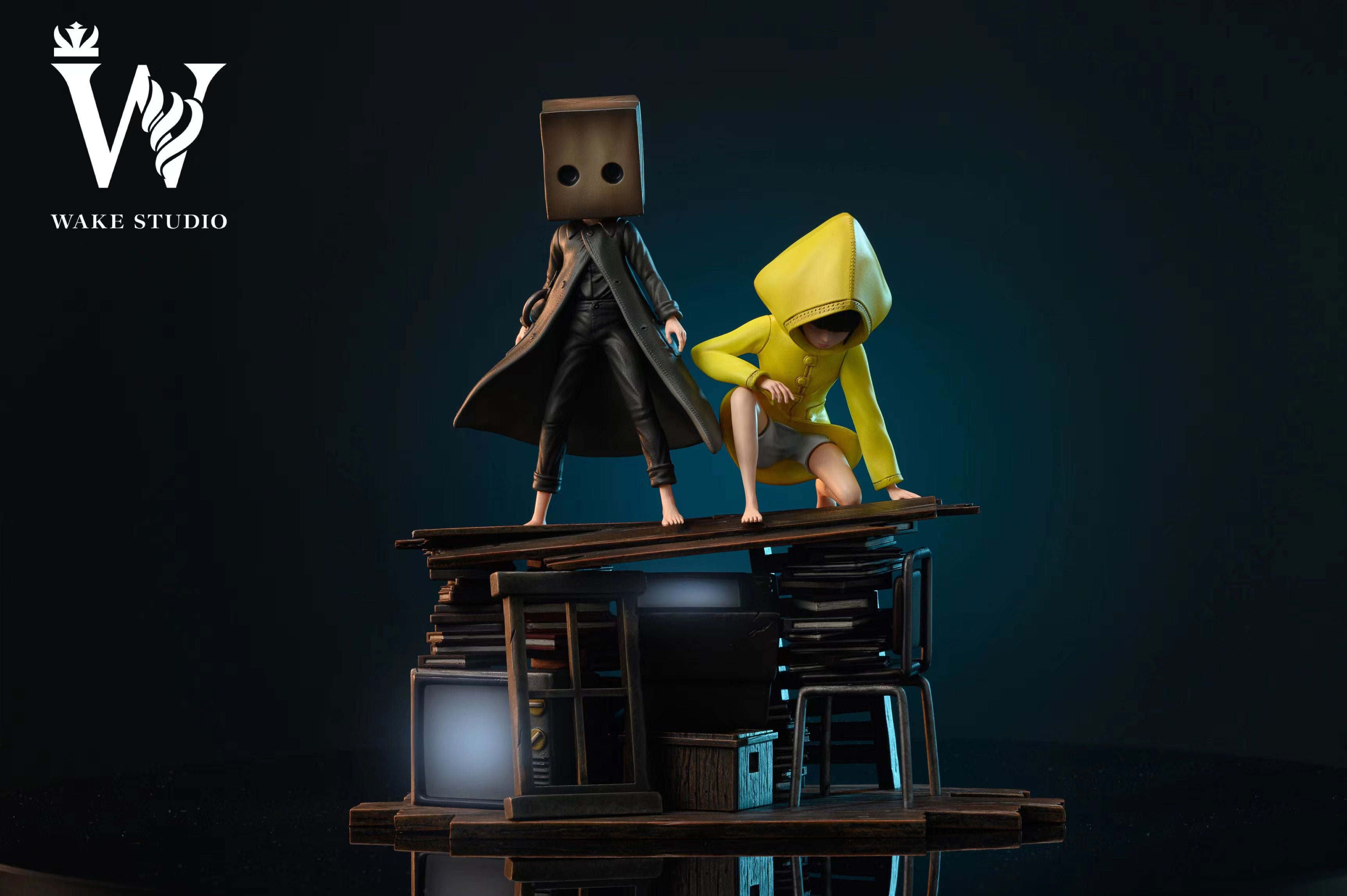 Mono & Six with LED Little Nightmares Statue Wake Studio [In Stock]