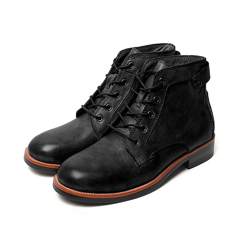 Letclo™Men's Handmade Leather Boots letclo Letclo