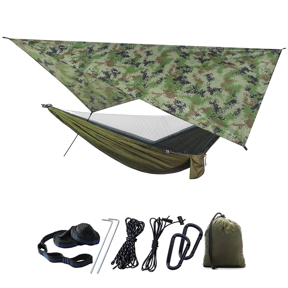 Portable Outdoor Camping Hammock with Waterproof Mosquito Net Awning Set, 501 Original
Portable Outdoor Camping Hammock with Waterproof Mosquito Net Awning Set, 501 Original