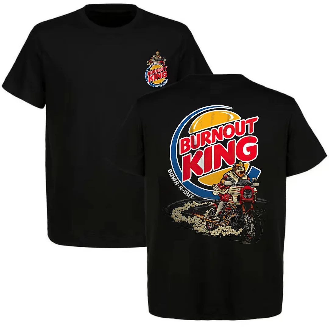 Burnout King Printed Unisex Oversized T-shirt - Devcarry