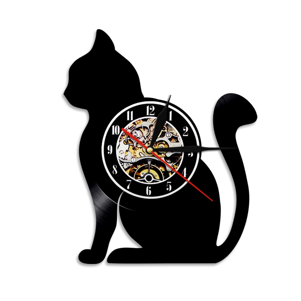 Cut Out Longplay Cat Silhouette - Vinyl Record Wall Clock - Without LED, 501 Original
Cut Out Longplay Cat Silhouette - Vinyl Record Wall Clock - Without LED, 501 Original