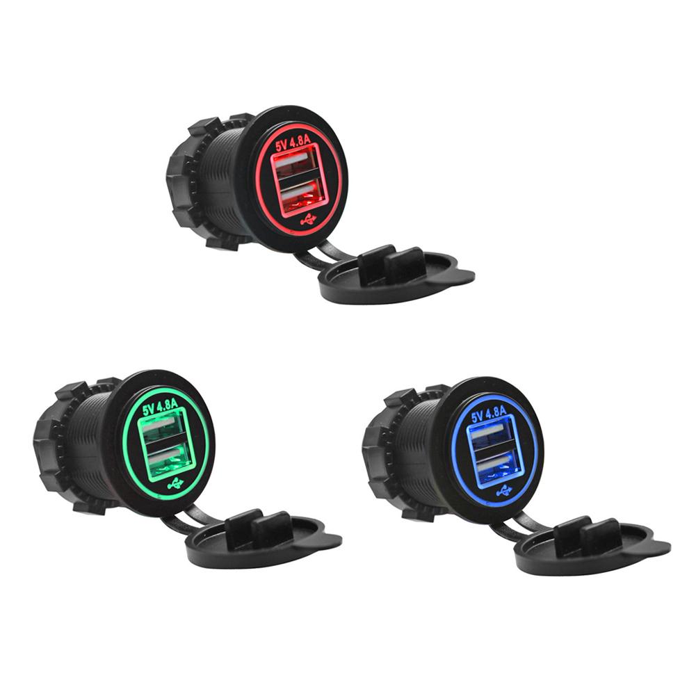 4.8A Dual USB Car Boat Charger 2 Port Power Socket Adapter with Dual Lights, Red, 501 Original
4.8A Dual USB Car Boat Charger 2 Port Power Socket Adapter with Dual Lights, Red, 501 Original