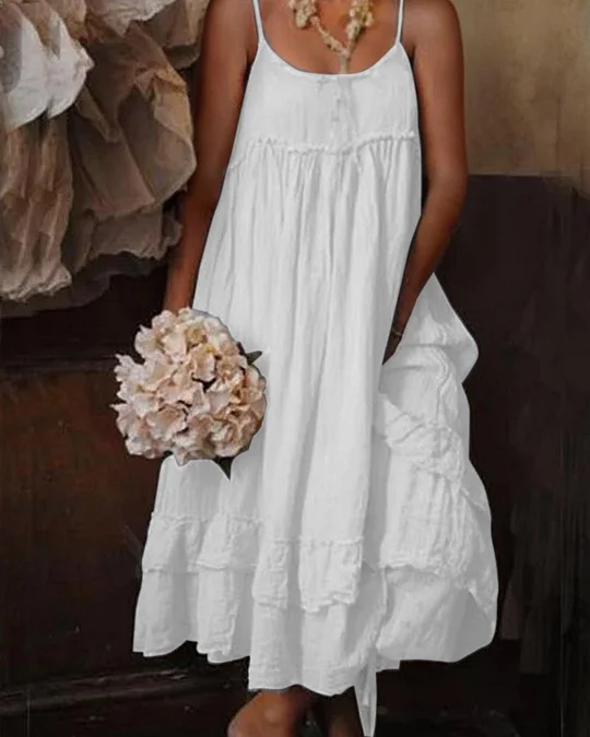 Cotton Sleeveless Double Gauze Dress