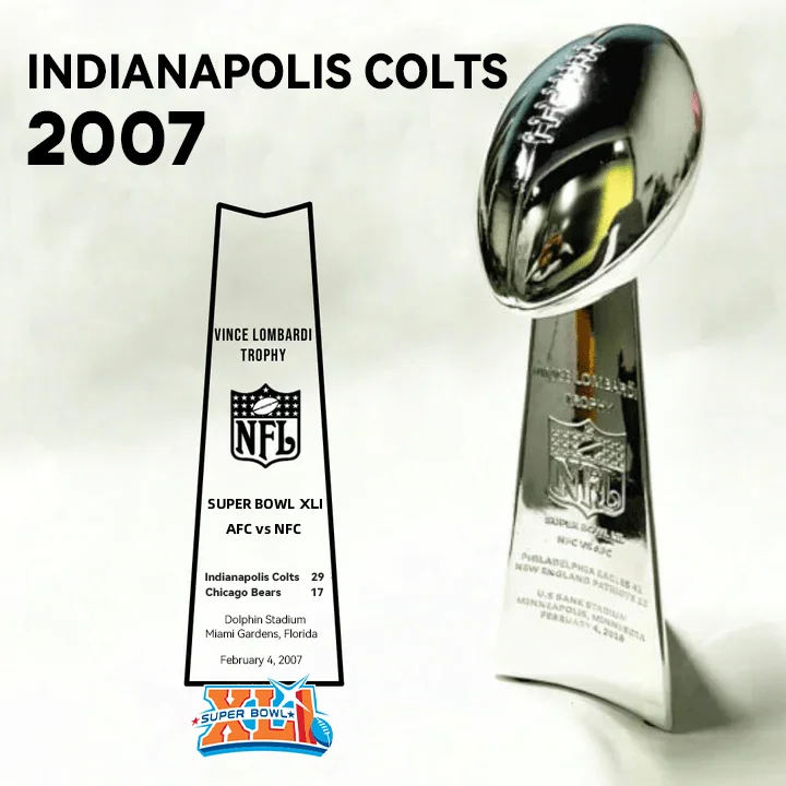 [NFL]2007 Vince Lombardi Trophy, Super Bowl 41, XLI Indianapolis Colts