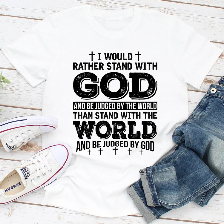 Bestdealfriday I Would Rather Stand With God Women's T-Shirt