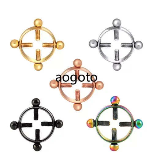 pornhint Pornhint 6 Colors Clamp Stainless Steel Breast Clip Adjustable Binding Toys Women Harness Libido