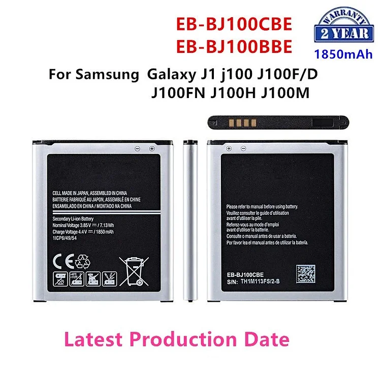 Brand New EB-BJ100CBE EB-BJ100BBE Battery 1850mAh For Samsung Galaxy J1 J100 SM-J100F J100FN J100H J100M J100Y J100D WO