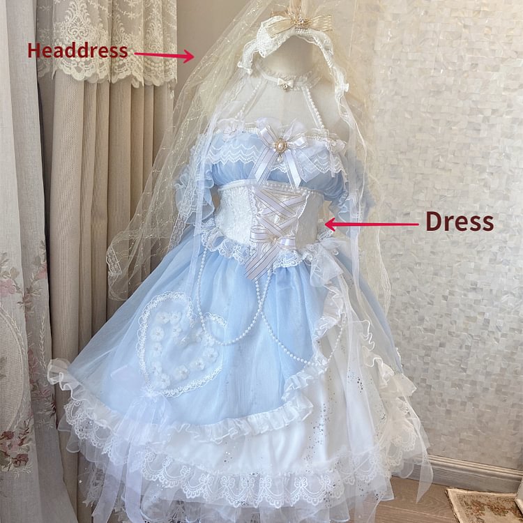 Sweet Lolita Princess Mermaid Flower Party Dress PE050