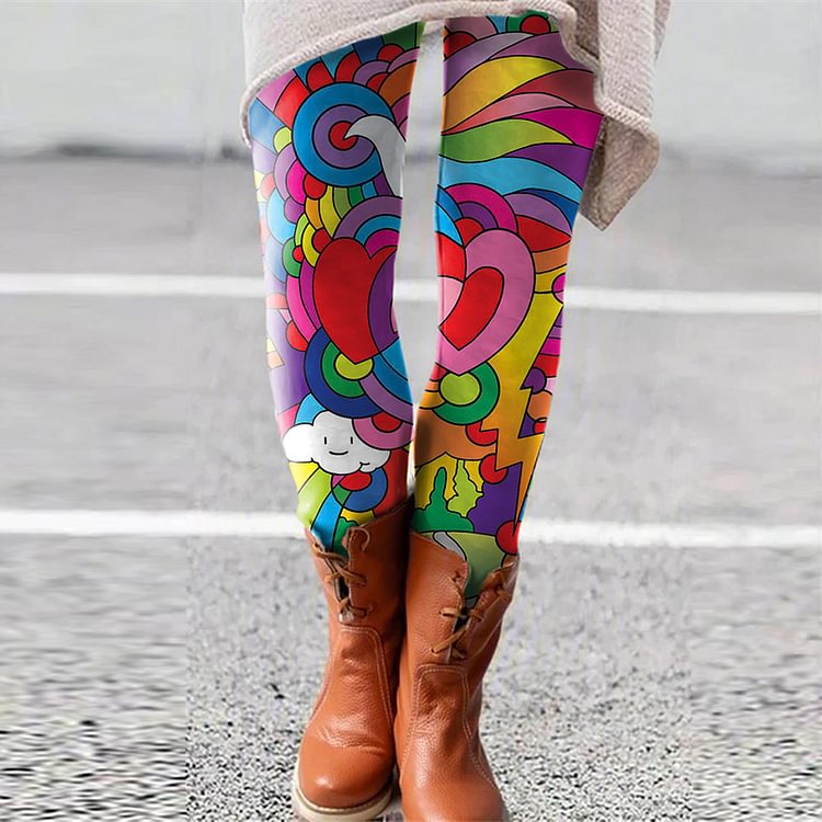 Love And Peace Casual Leggings