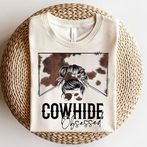 Cow Hide Obsessed Mama Sweatshirt