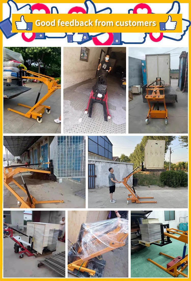 Hand Push Portable Electric Forklift Can Bear 700kg Homeandii