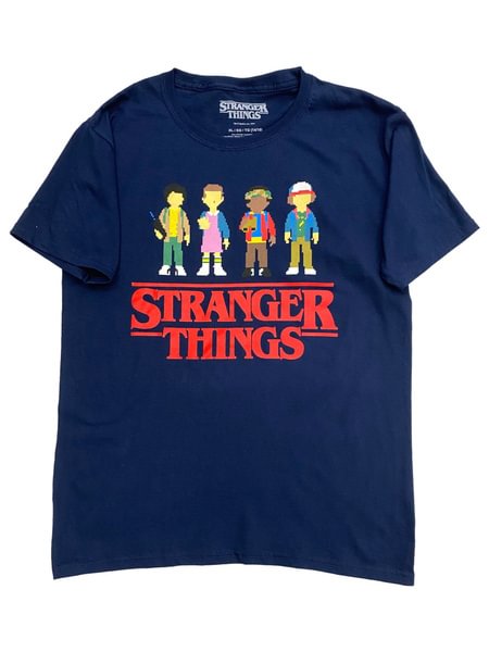 Boys Blue Stranger Things Tee Shirt T-Shirt - Life is Beautiful for You - SheChoic