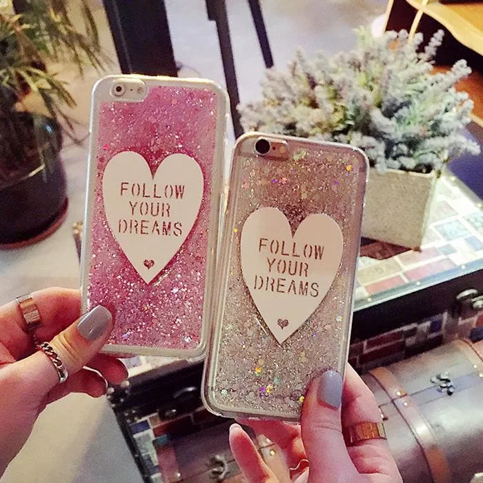 Bling Bling Follow Your Dream Heart Phone Case SP166295