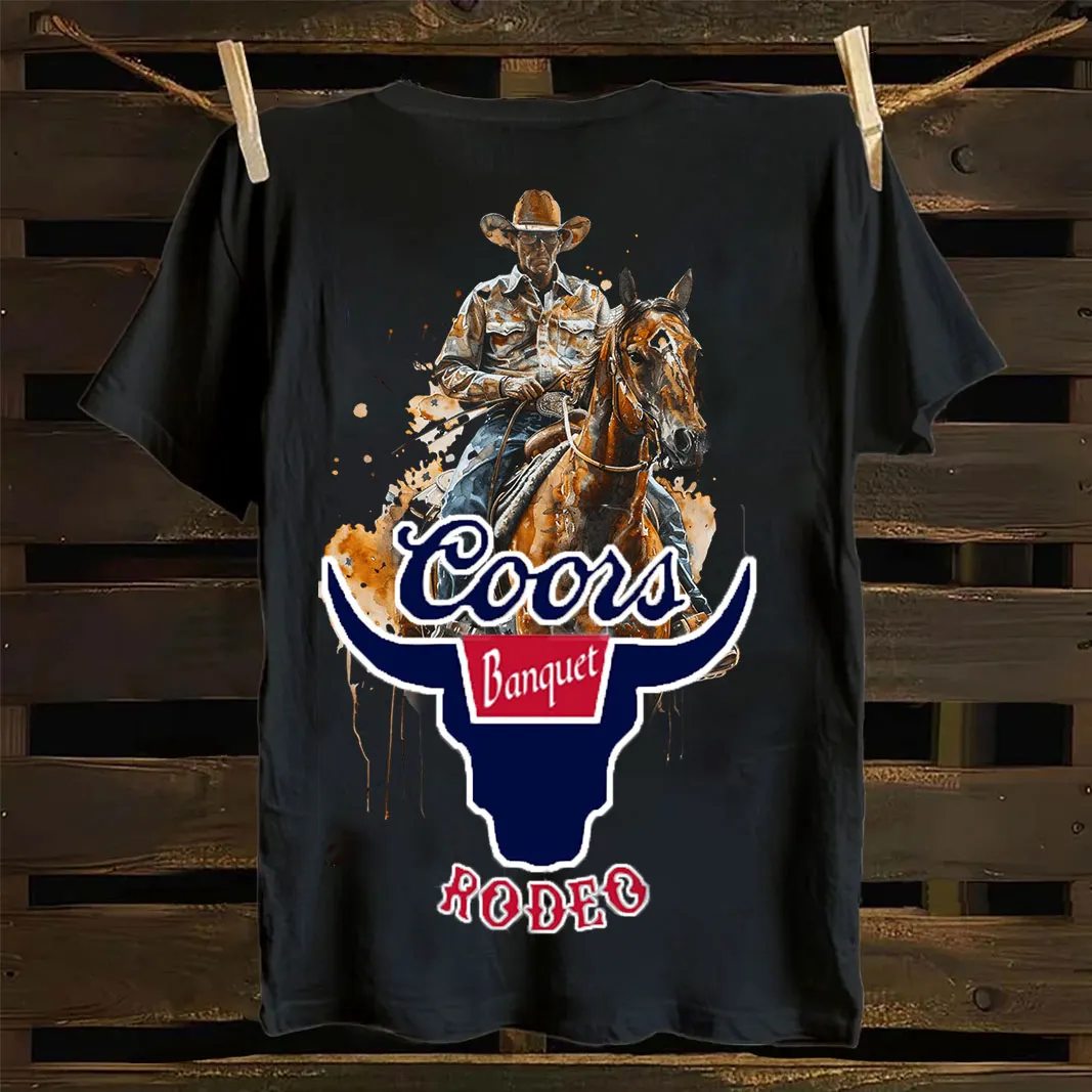Cowboy Riding Horse Graphic T-Shirt