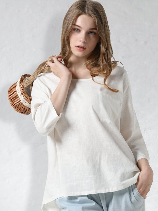 Oversize Comfy Patch Pocket Tunic