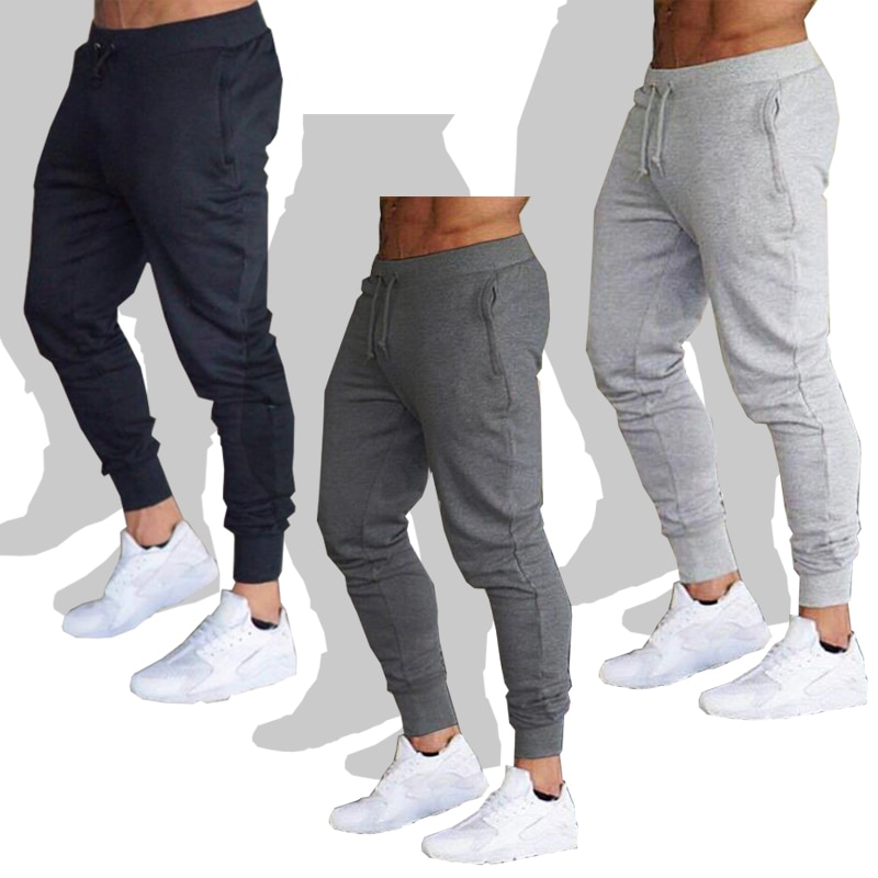 New Jogging Pants Men Sport Sweatpants Running Pants Pants Men Joggers  Cotton Trackpants Slim Fit Pants Bodybuilding Trouser