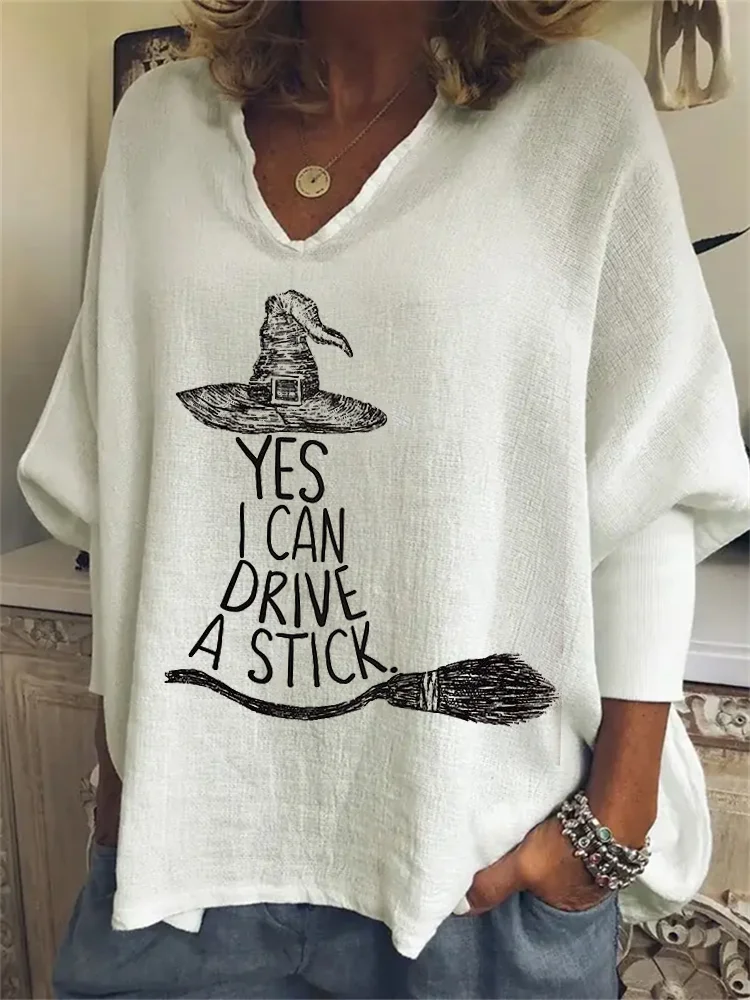 Vefave Yes I Can Drive A Stick Oversize Tunic