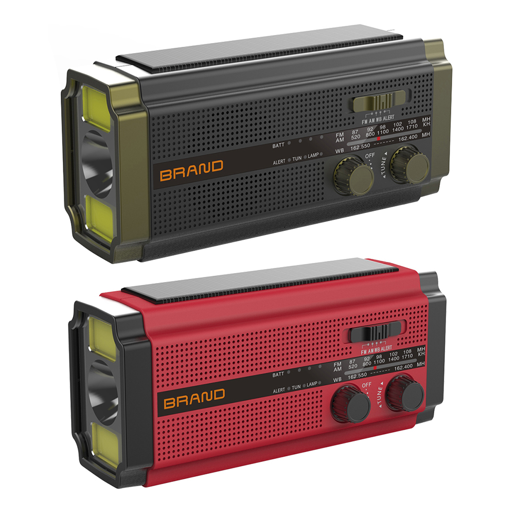 Solar Hand Crank Emergency Radio Flashlight Read Light AM/FM/NOAA Charger, Red, 501 Original
Solar Hand Crank Emergency Radio Flashlight Read Light AM/FM/NOAA Charger, Red, 501 Original