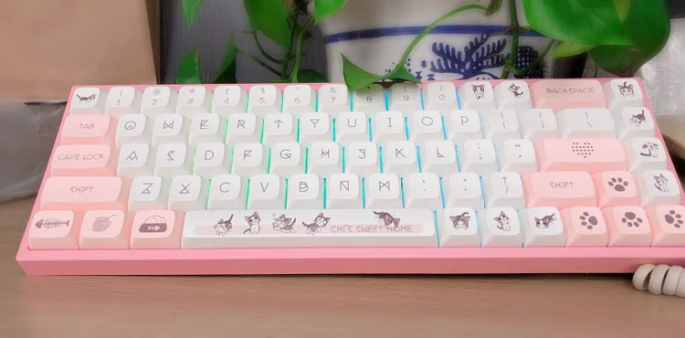 Kitty Cat Keycap Set