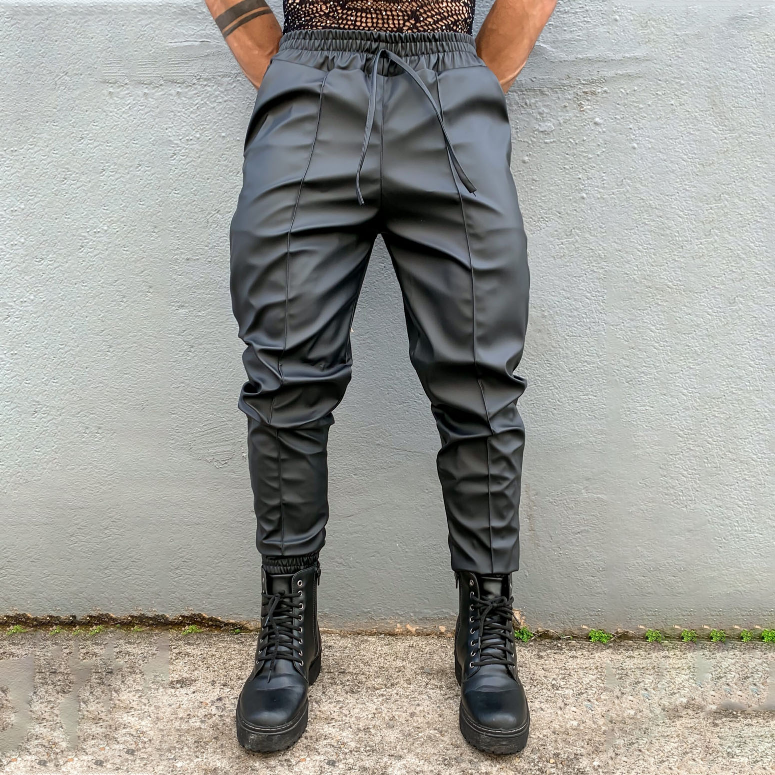 Men's Casual Leather Pants Lixishop 