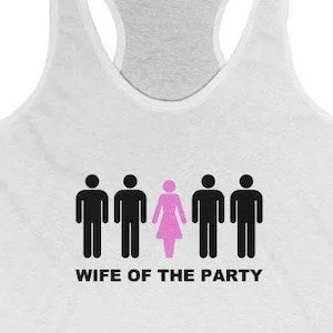 pornhint Pornhint Hotwife Gangbang Swinger Shirt Tank Top Wife of the Party