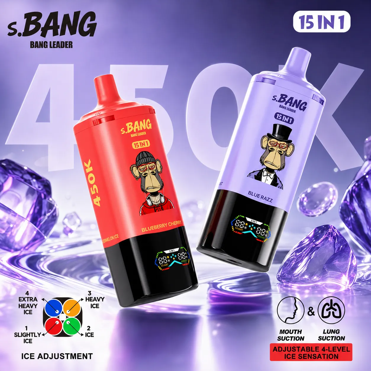 Bang Leader 450K - 450,000 Puffs 15-in-1 Flavor System mysite fumotvapeshop