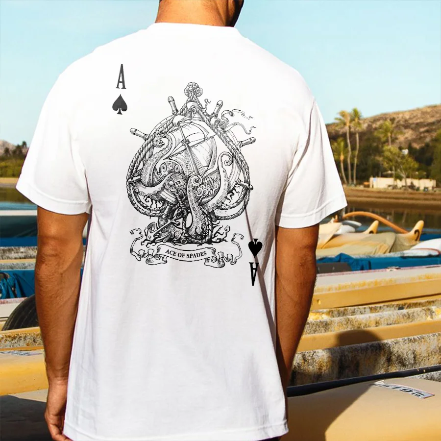 Ace Of Spades Printed Men's T-shirt