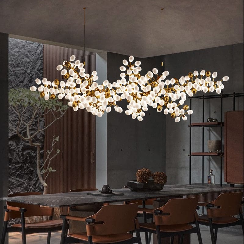 Modern luxury restaurant chandelier villa living room crystal lamp art ...