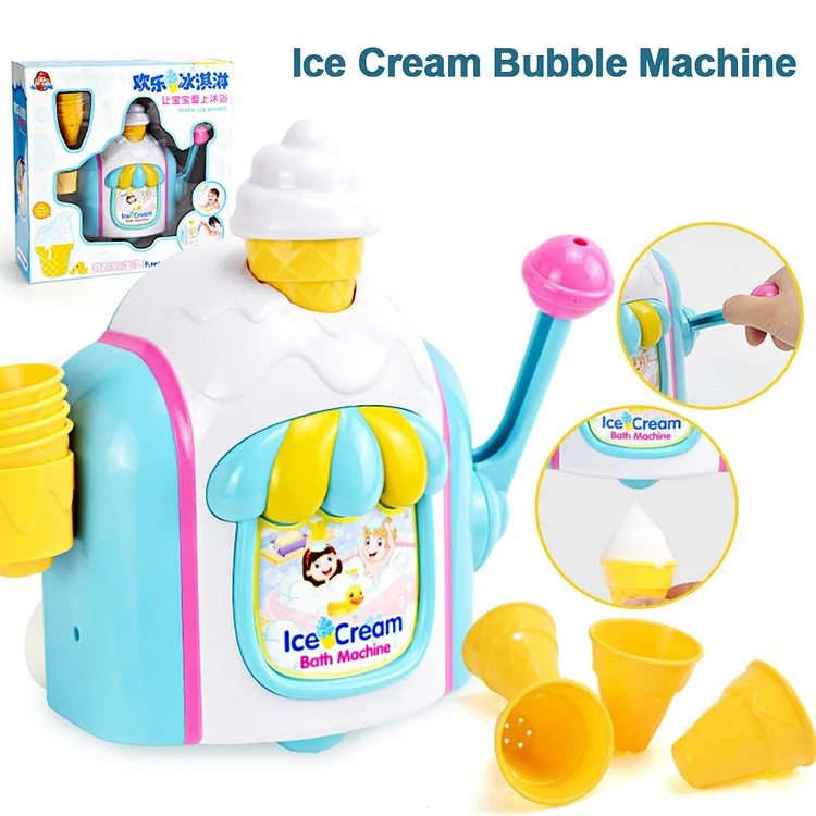 Baby Shower Toy Ice Cream Bubble Maker