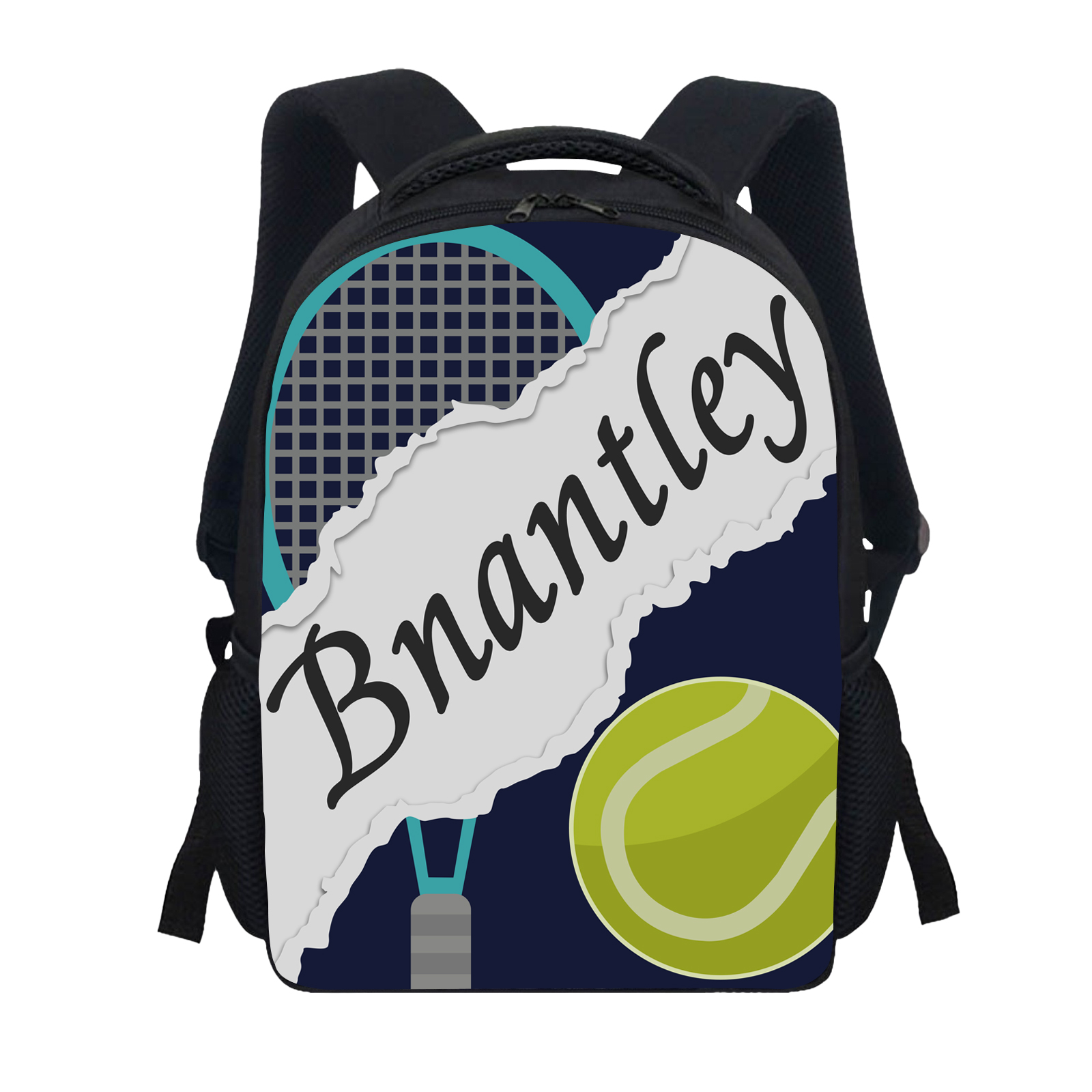 Personalisierte Name Tennis Rucksack Schüler Schultasche