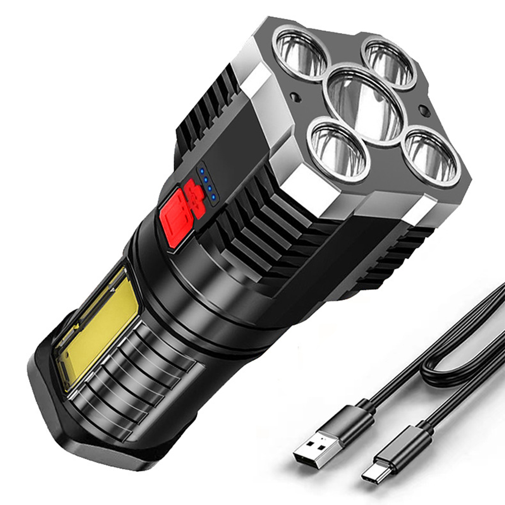 5COB+LED 500LM Portable Flashlight USB Rechargeable Power Display Torch, 501 Original
5COB+LED 500LM Portable Flashlight USB Rechargeable Power Display Torch, 501 Original