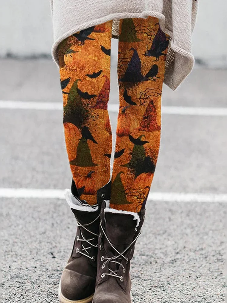 Halloween Elements Inspired Pattern Leggings