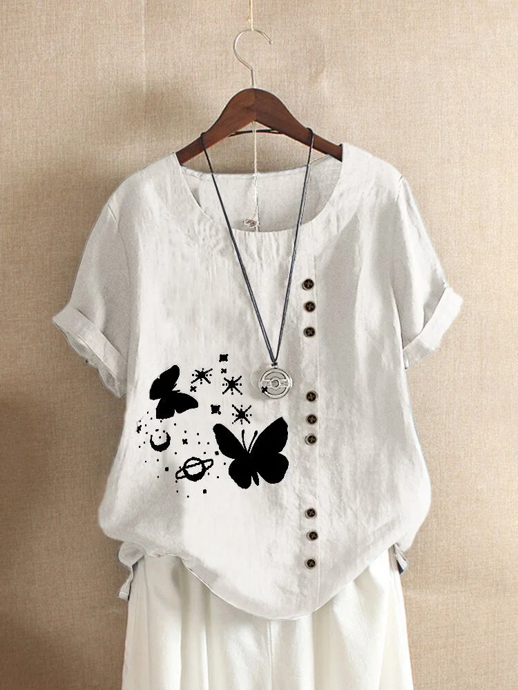 Bestdealfriday Animal Short Sleeve Shirts Tops 9344962