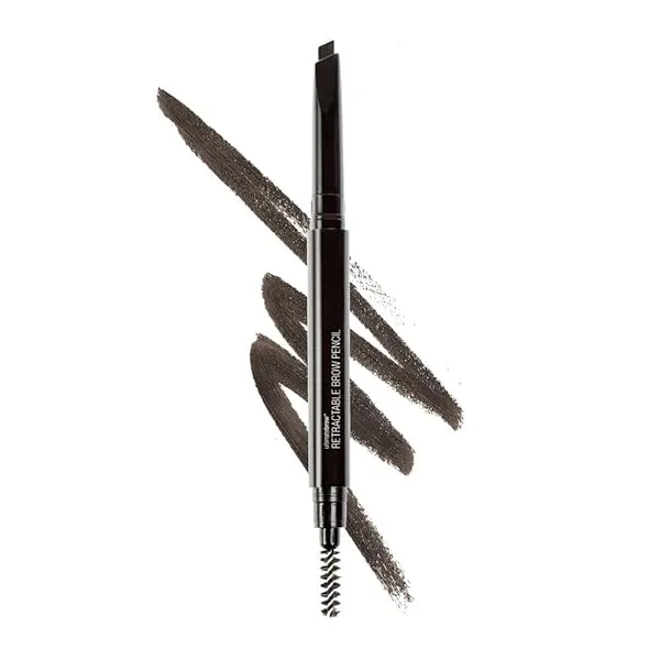 wet n wild Ultimate Eyebrow Retractable Definer Pencil, Dark Brown, Dual-Sided, Fine Tip, Shapes, Defines, Fills Brows Makeup Dark Brown Pencil