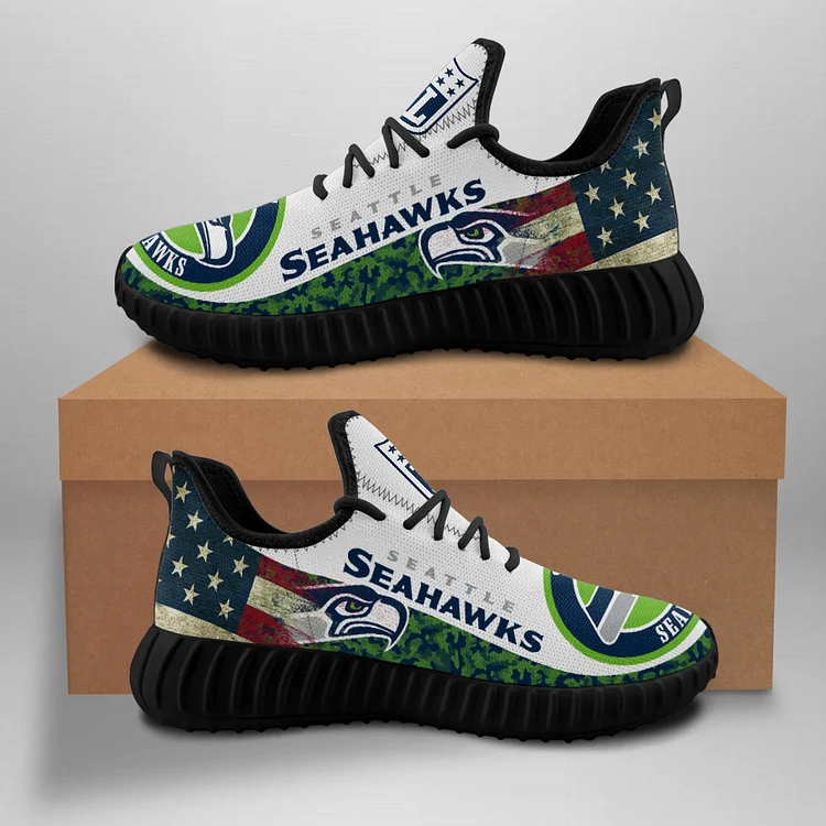 Seattle Seahawks Unisex Comfortable Breathable Print Running Sneakers
