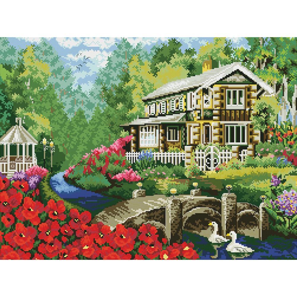 Leisure And Elegant House - 11CT Stamped Cross Stitch - 67*53cm (Big Size), 501 Original
Leisure And Elegant House - 11CT Stamped Cross Stitch - 67*53cm (Big Size), 501 Original