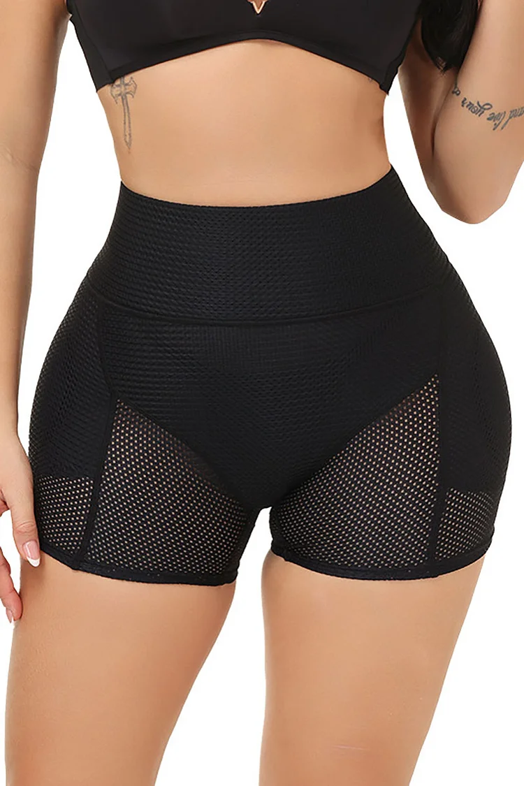 High Waist Elastic Women's Boxer Briefs Breathable Safety Pants