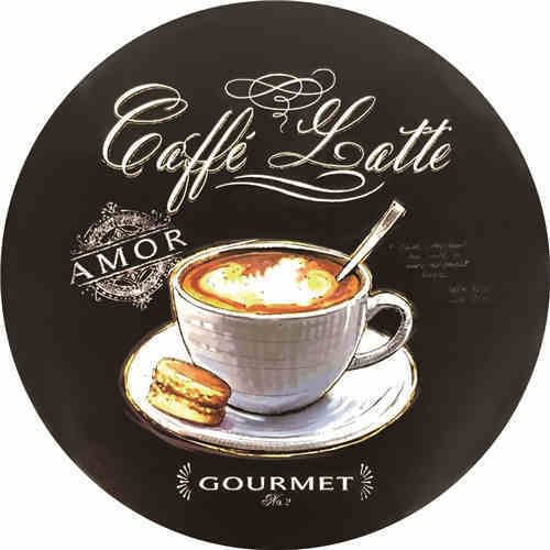 Coffee - Round Shape Tin Signs/Wooden Signs - 30*30CM