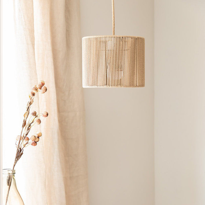 Handmade Rope Woven Pendant Light Boho Pendant Lampshade