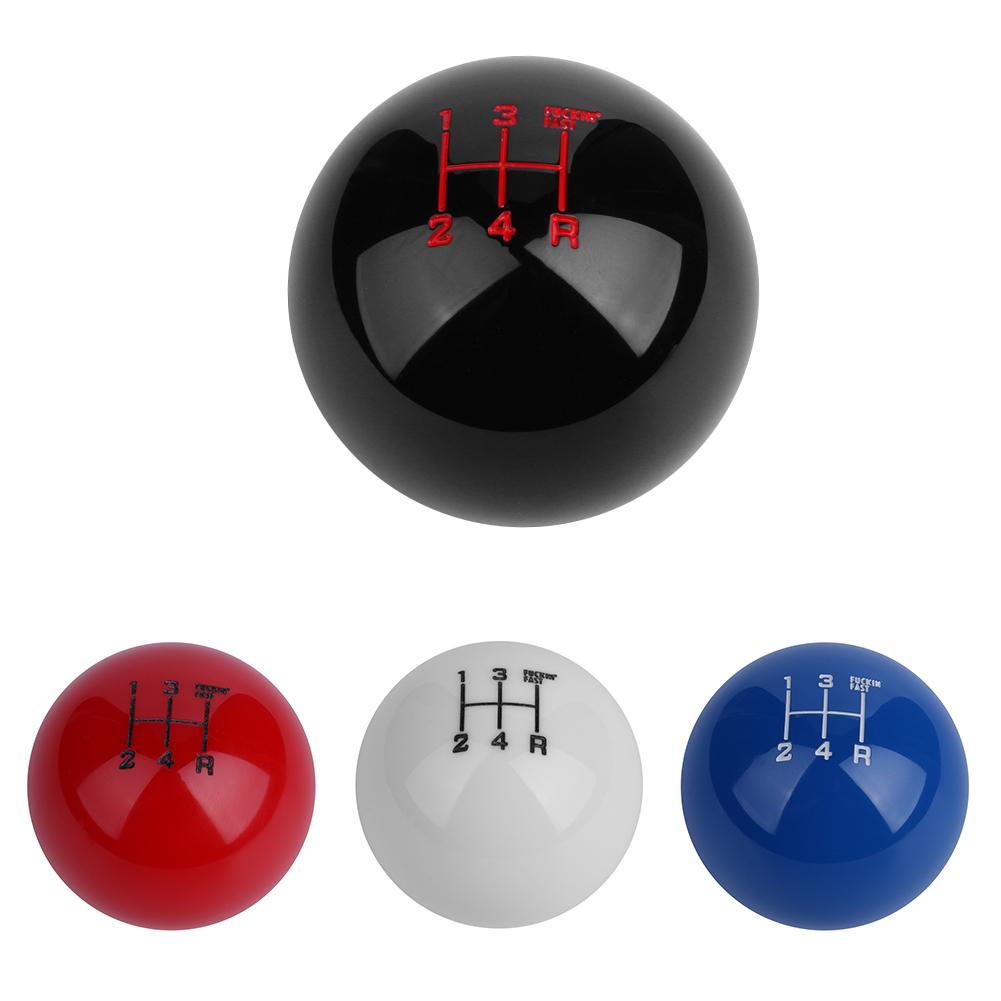 Universal 4 Speed Ball Shaped Acrylic Car Manual Automatic Gear Shift Knob, White, 501 Original
Universal 4 Speed Ball Shaped Acrylic Car Manual Automatic Gear Shift Knob, White, 501 Original