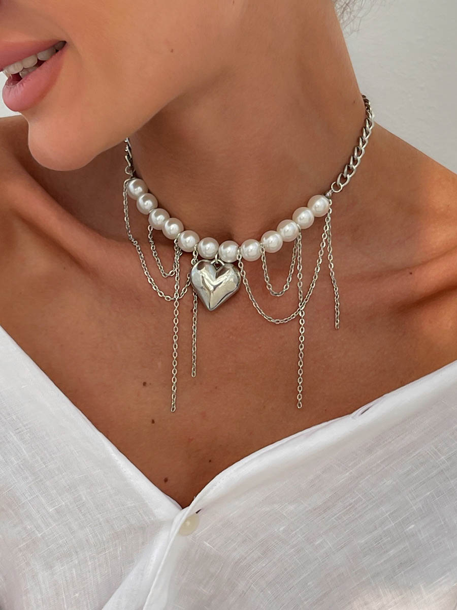 Tasseled Geometric Chains Necklaces Accessories