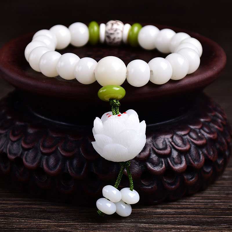 Chinese white jade deals bracelet