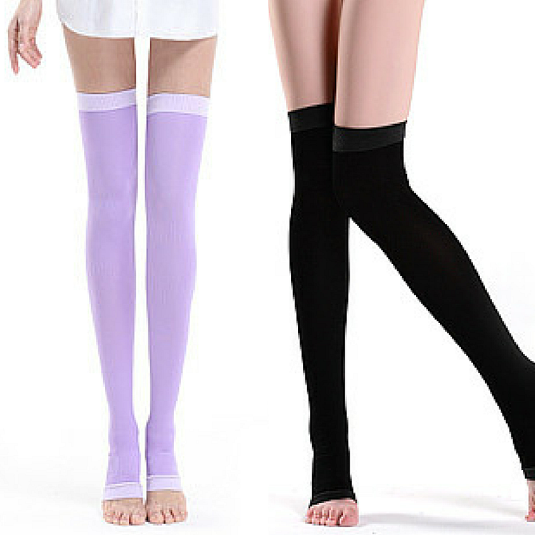 Purple/Black Compression Step on the Foot Socks SP164928