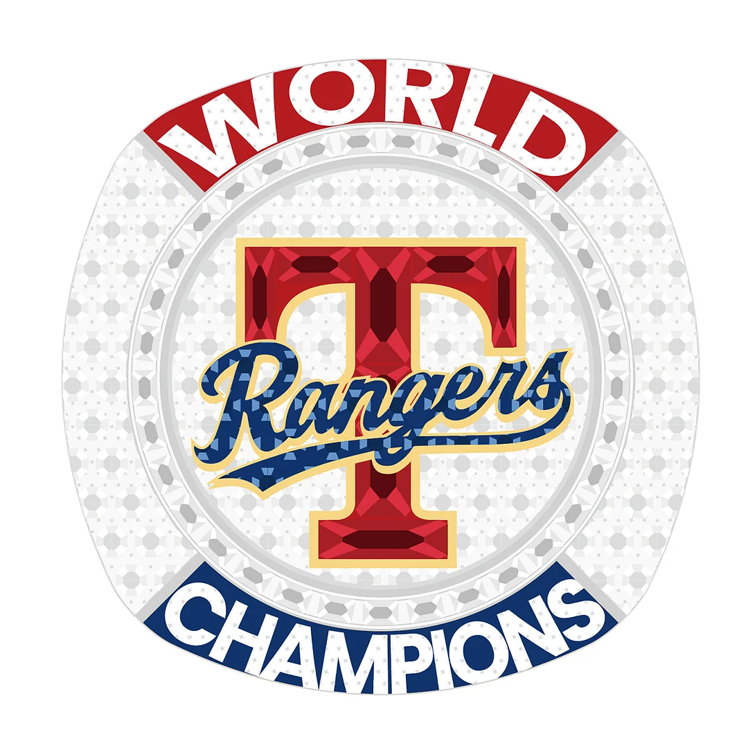  【FANS EDITION】2023 TEXAS RANGERS WORLD SERIES CHAMPIONSHIP Ring MLB  
