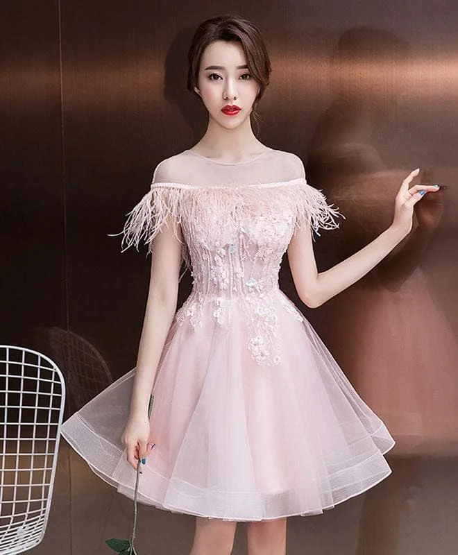 Cute Lace Short Prom Dress, Cocktail Dress