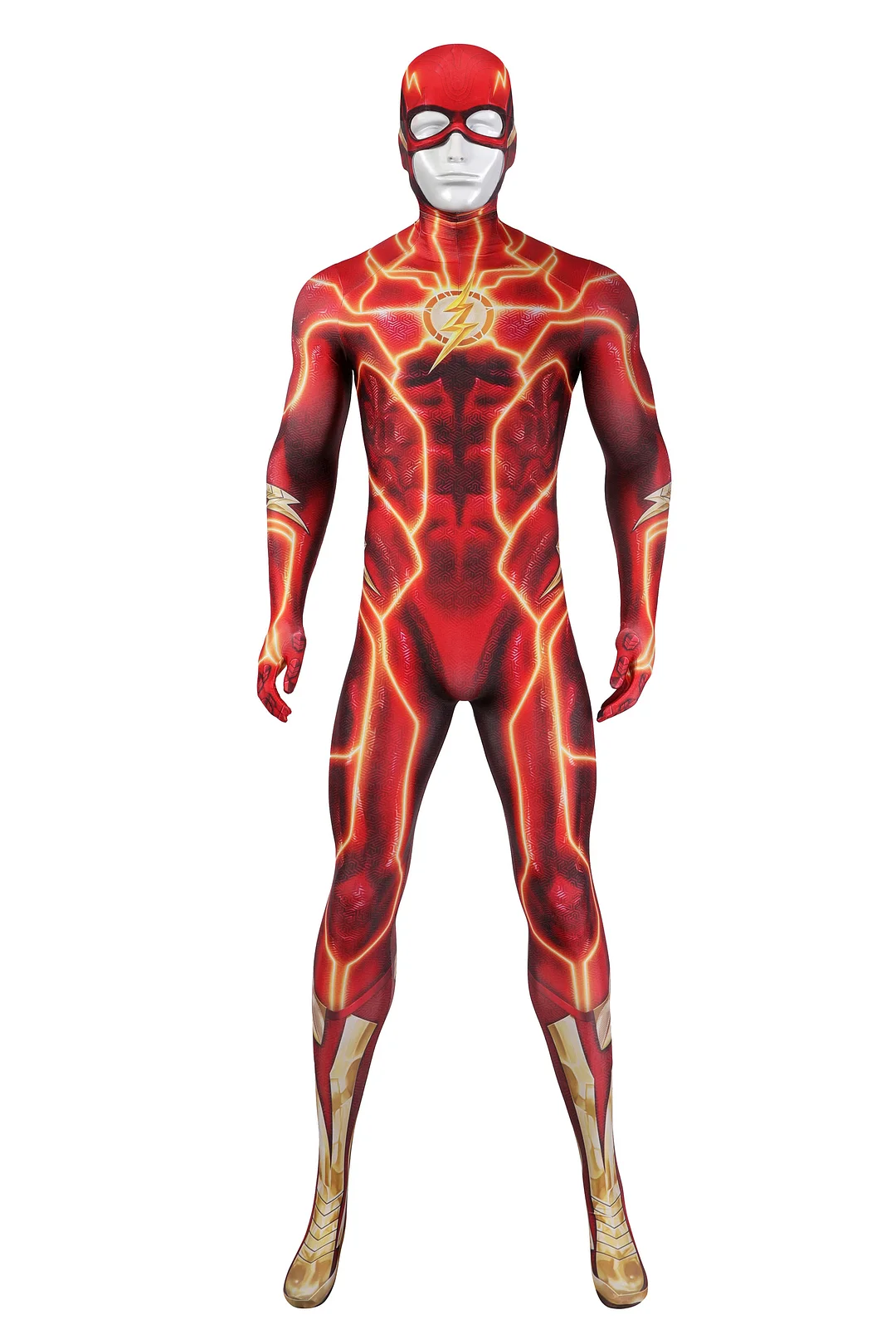 The Flash Movie Flashpoint Cosplay Costume Barry Allen Hero Red Suit